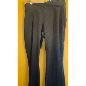 Eileen Fisher Black Stretch Sweat Pants Raw Edge Hems XS NEW Excellent Cr50 NWOT